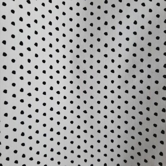 IN EVERY STORY Penningtons Utility Sleeve Button Down Shirt Polka Dot B&W Sz 1X - Picture 11 of 16